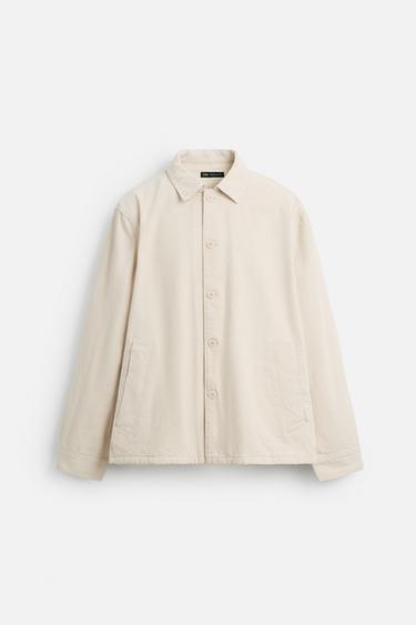 SOBRECAMISA ESTRUCTURA - Beige claro de Zara - Imagen 0