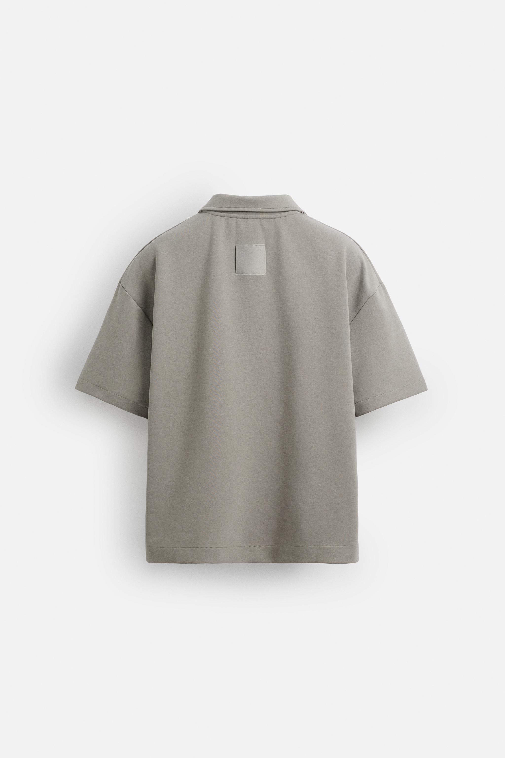 TECHNICAL ZIP POLO SHIRT - Dark gray | ZARA United States