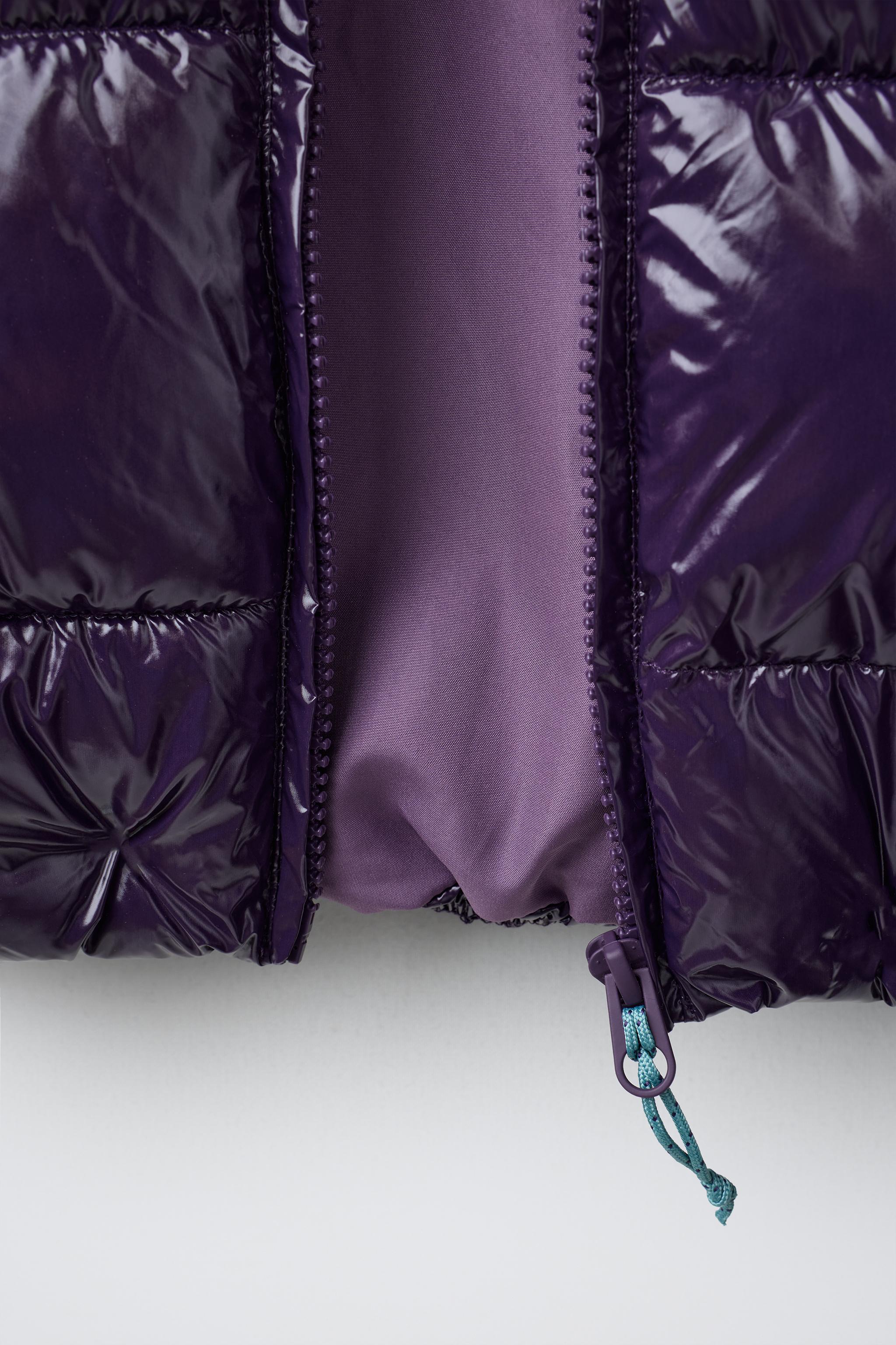 BLOUSON REMBOURRÉ CAPUCHE BRILLANT