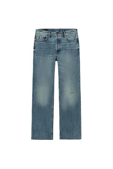 ZW MID-WAIST SLIM FIT JEANS - Mid-blue by Zara
