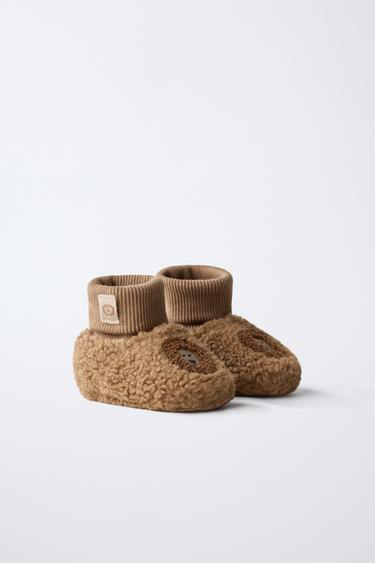 CHAUSSONS D’INTÉRIEUR ANIMAUX - Marron de Zara - Image 1