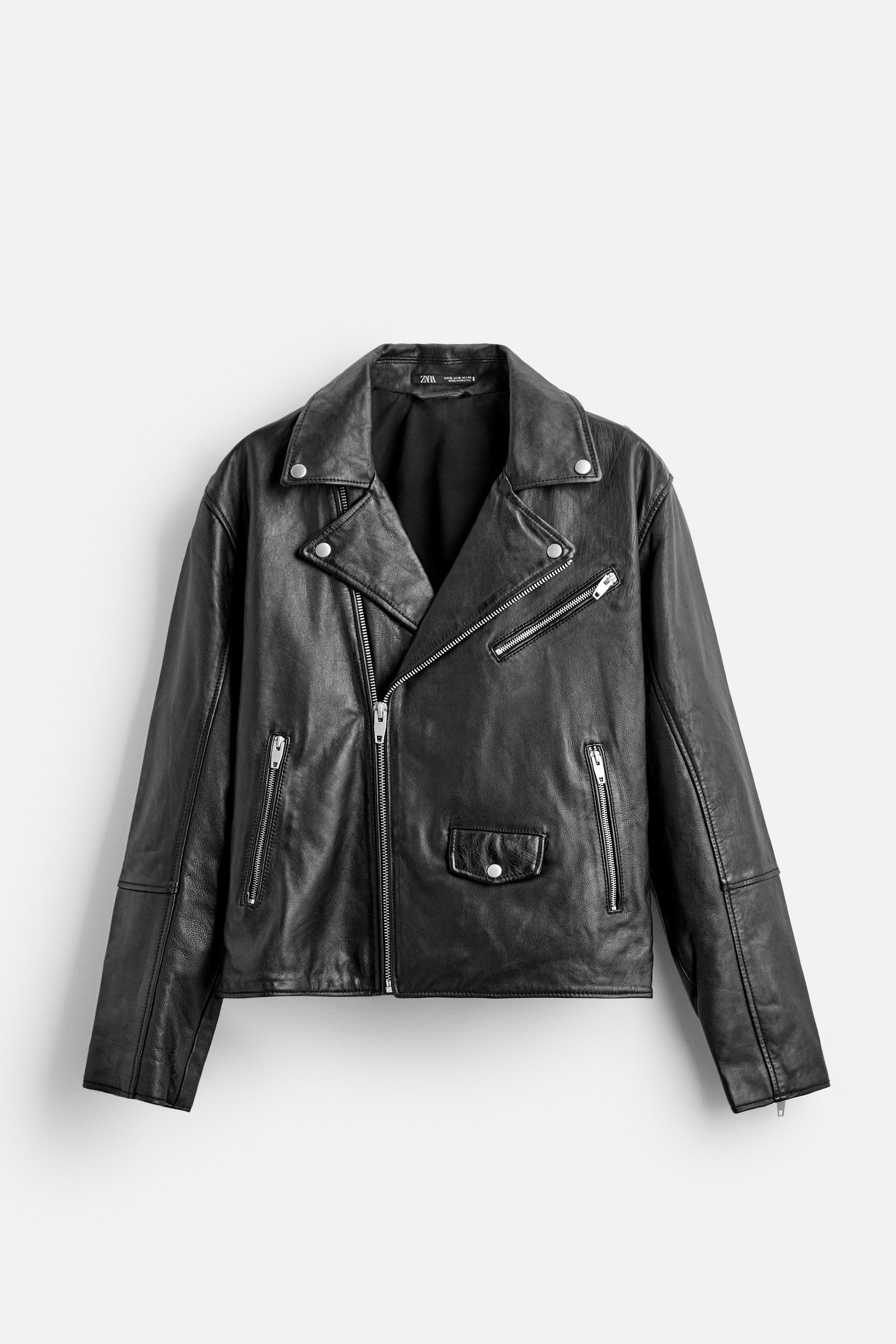 LEATHER BIKER JACKET