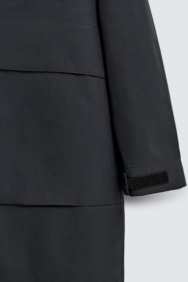 WATER-REPELLENT DETACHABLE TECHNICAL PARKA - Navy blue by Zara - Image 12