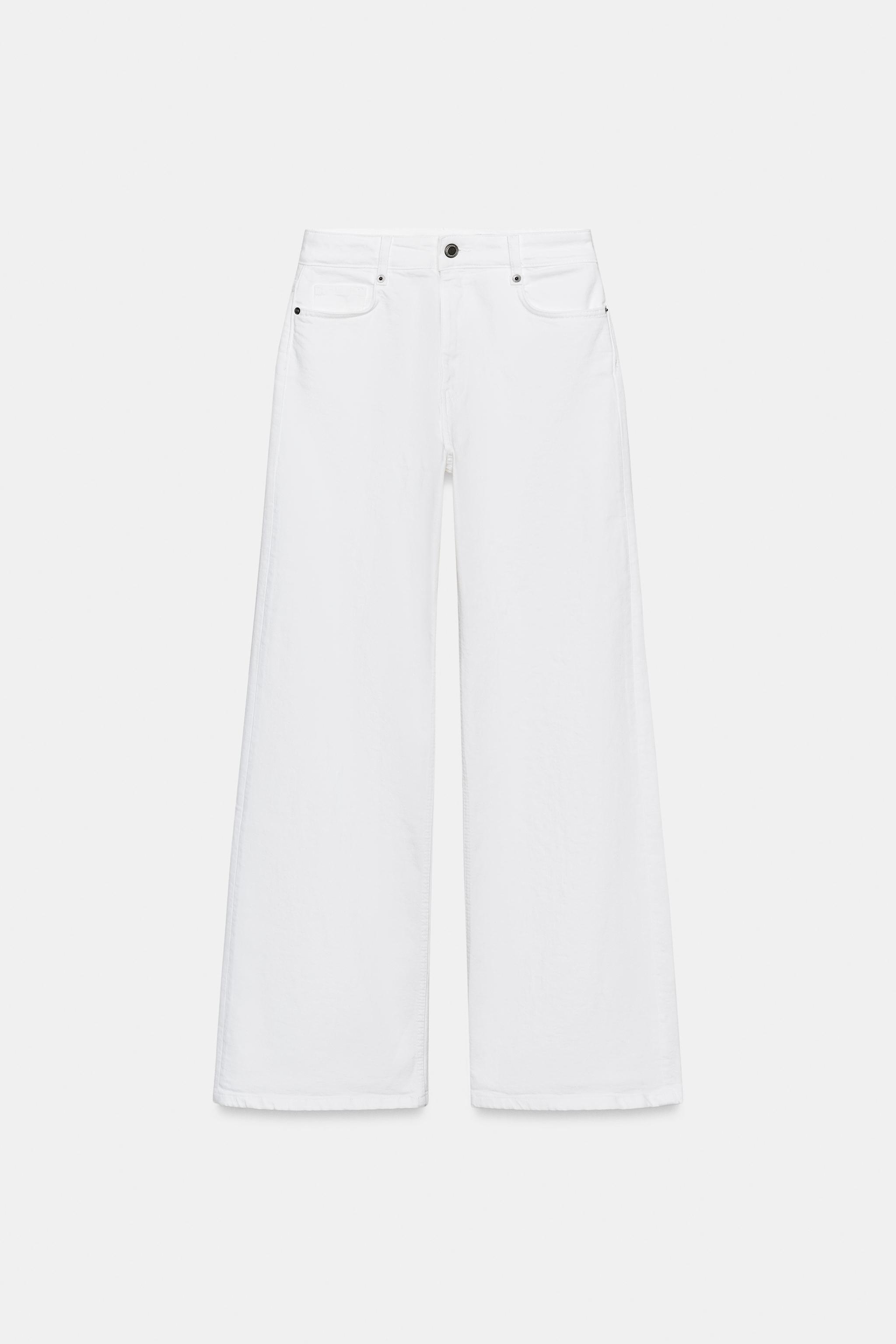 Женские джинсы Zara ZW COLLECTION HIGH WAIST WIDE LEG JEANS — фото 5
