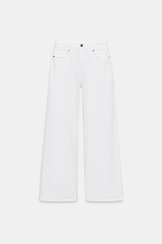 JEAN ZW COLLECTION WIDE LEG TAILLE HAUTE - Blanc de Zara - Image 4