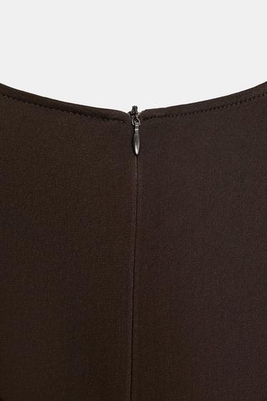 BLOUSE FLUIDE ZW COLLECTION - Marron foncé de Zara - Image 3