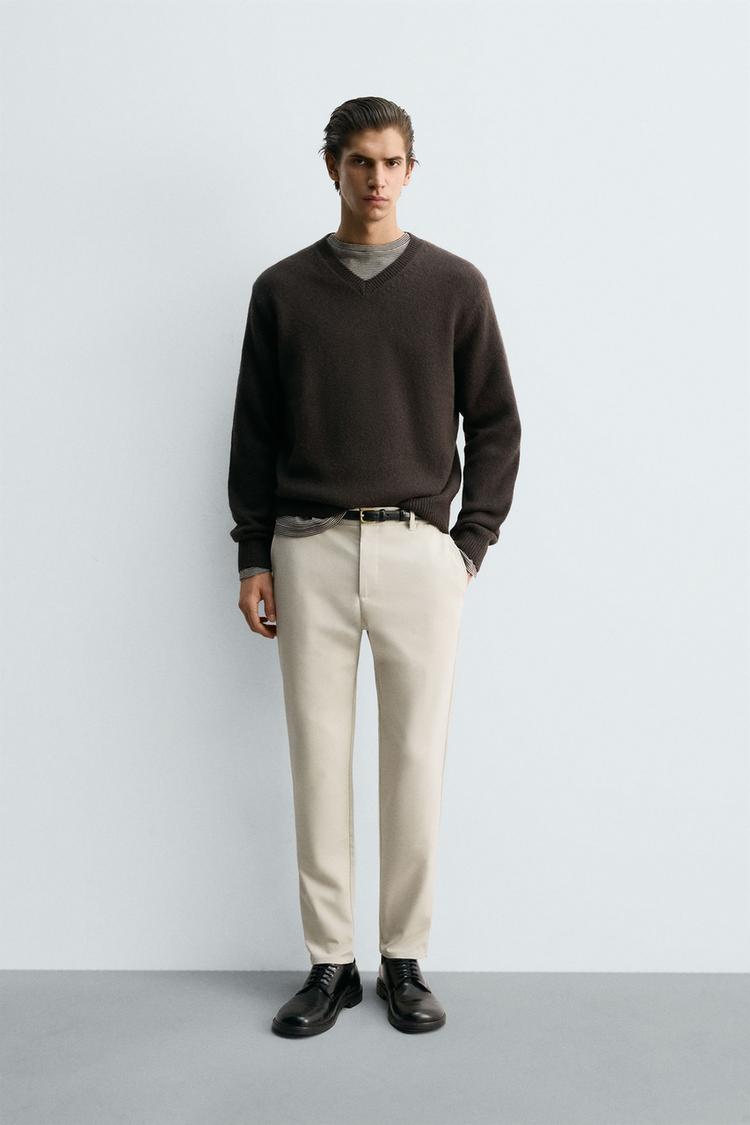 ZARA SLIM FIT COMFORT TROUSERS
