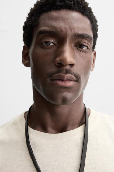 RELAXED FIT T-SHIRT - Beige marl by Zara - Image 4