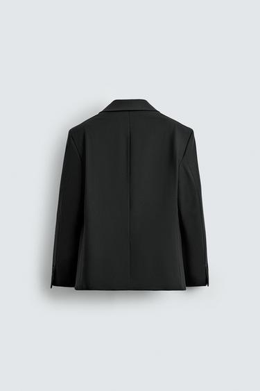 WOOL SUIT BLAZER - Black by Zara - Image 7