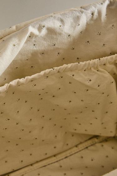 SAC MATERNITÉ VELOURS CÔTELÉ - Bleu marine de Zara - Image 2