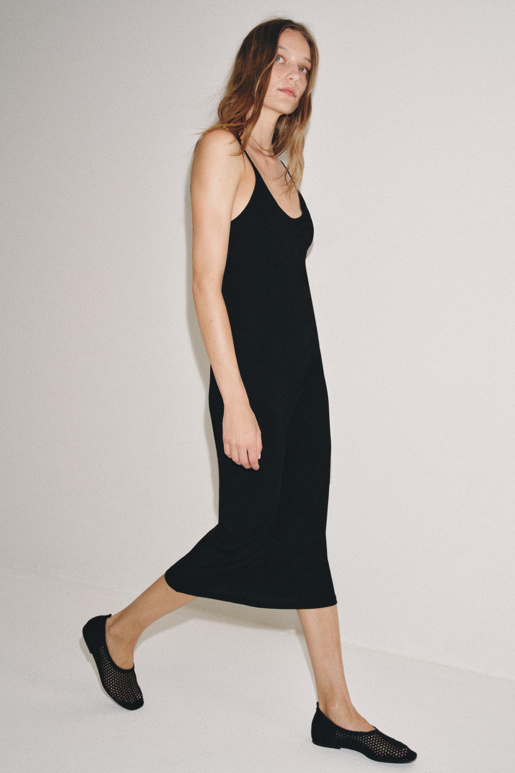 LONG STRAP DRESS