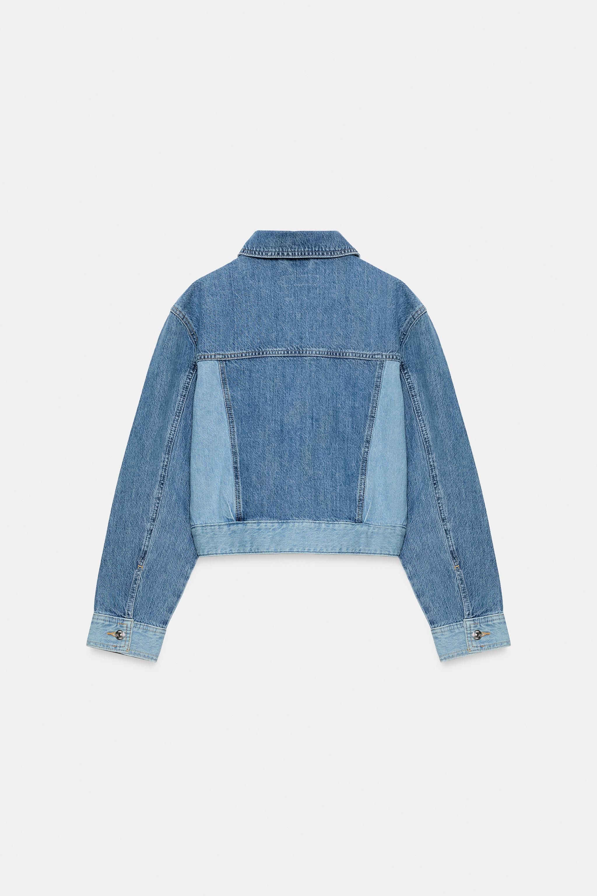 Z1975 KISA KOMBİNE DENIM CEKET - Görsel 7