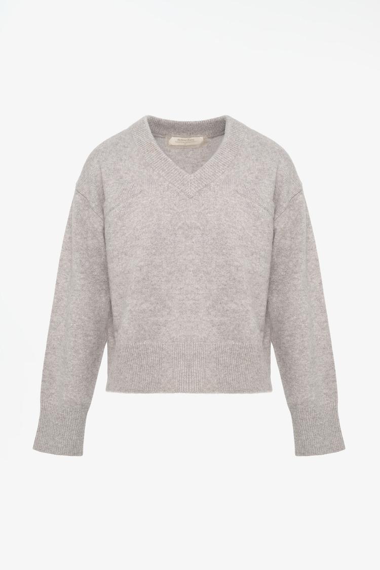 LIMITED EDITION 100% CASHMERE SWEATER — Light gray