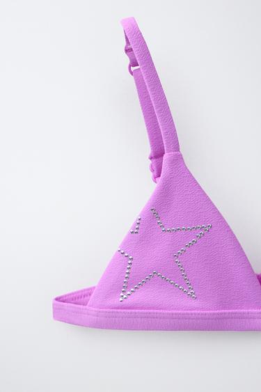 6-14 ANS/ BIKINI TEXTURÉ CLOUS ÉTOILE - Magenta de Zara - Image 2