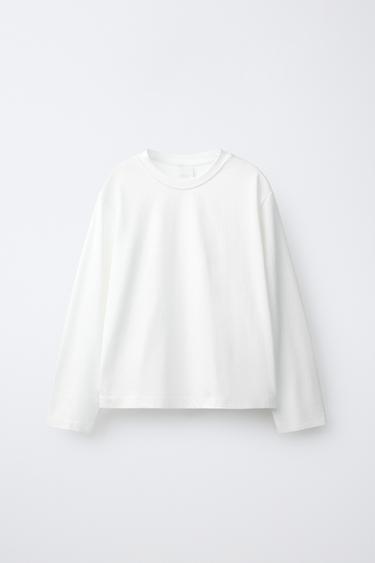 CAMISETA LISA - Blanco de Zara