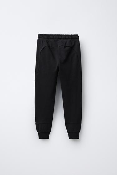 INTERLOCK PIQUÉ JOGGERS - Black by Zara - Image 1