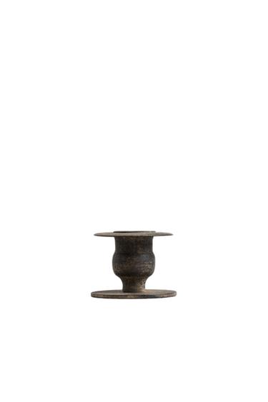 SMALL IRON TEALIGHT HOLDER - Black by Zara
