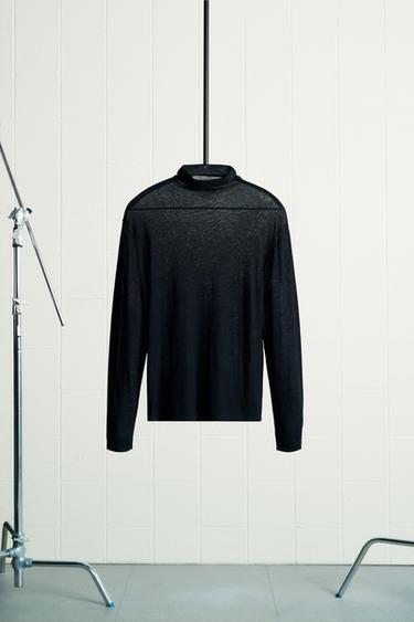 JERSEY LANA - SEDA LIMITED EDITION - Negro de Zara - Imagen 0