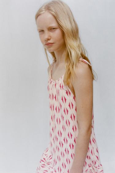 PRINTED DRESS - Pink by Zara
