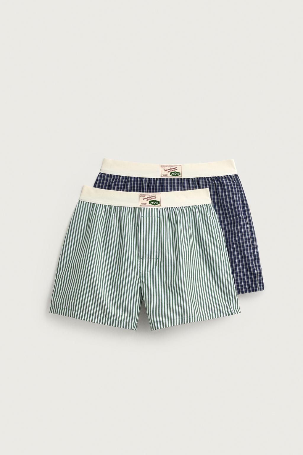2-PACK OF COMBINED POPLIN BOXERS