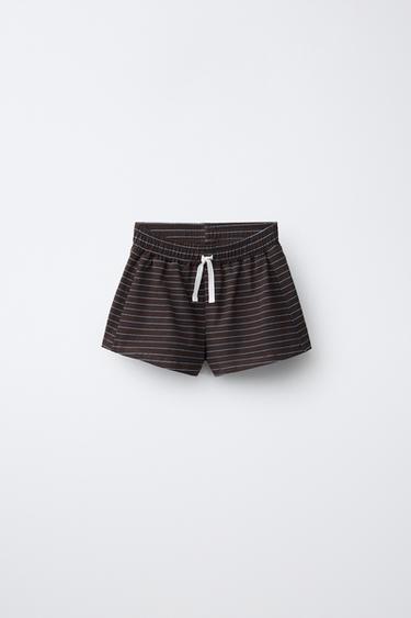 HEAVY JERSEY BERMUDA SHORTS - Brown by Zara