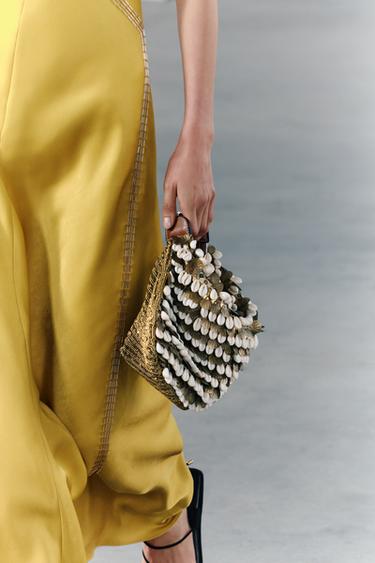 KABELKA S KORÁLKY - Zlatá od Zara