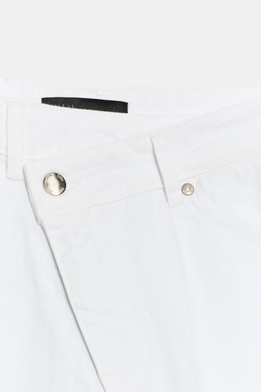 JEAN Z1975 DROIT TAILLE HAUTE ET CROISÉE - Blanc de Zara - Image 9