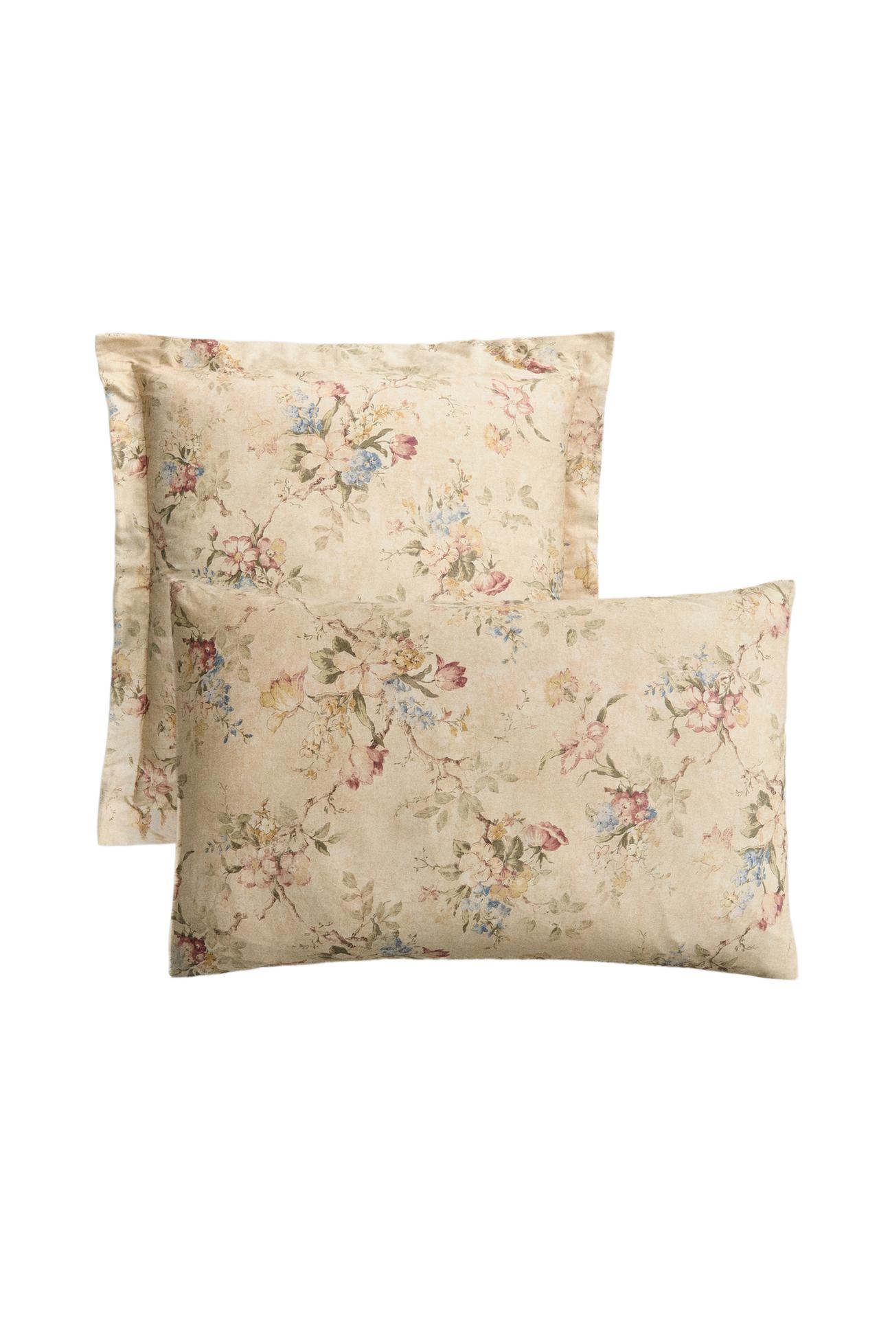 FLORAL SATEEN PILLOWCASE (300 THREAD COUNT)