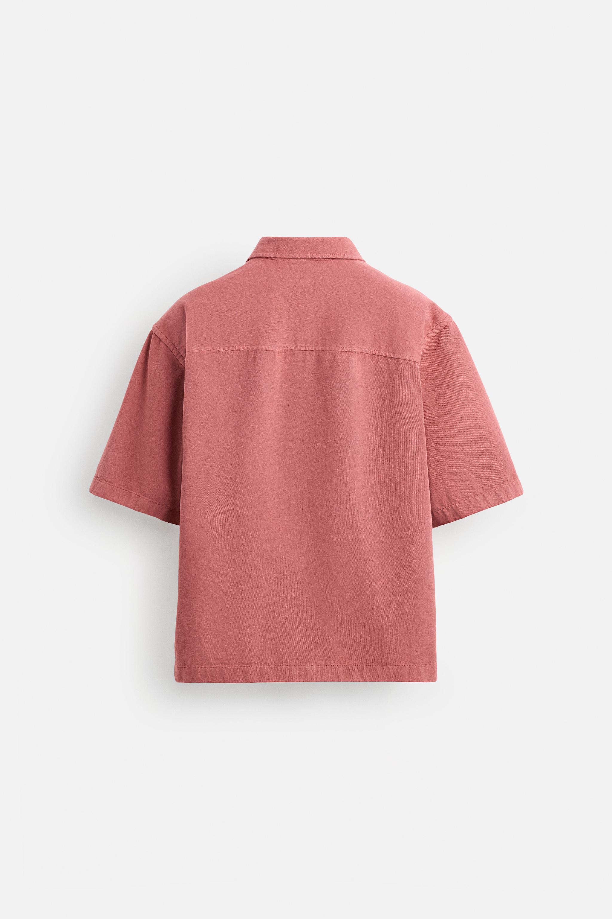 EMBROIDERED TEXTURED OVERSHIRT - Ink blue | ZARA Mexico