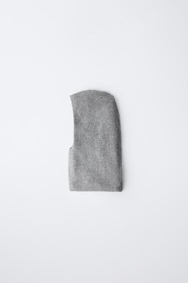 Zara PLAIN KNIT BALACLAVA - Gray marl - Image 0