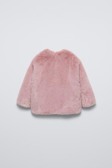 VESTE EFFET FOURRURE - Rose de Zara - Image 1