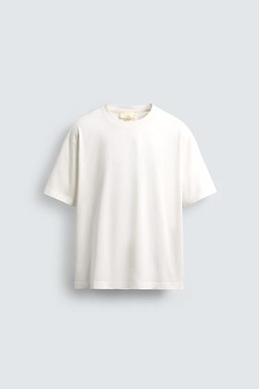 LIMITED EDITION MERCERISED SHORT SLEEVE T-SHIRT - White by Zara