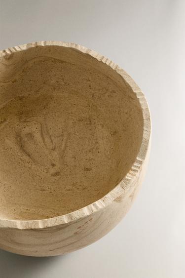 SAND-COLOURED STONE BOWL - Beige by Zara - Image 2