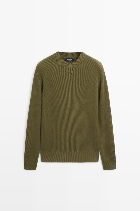 Zara Cotton blend ribbed knit sweater - 548 - Image 0