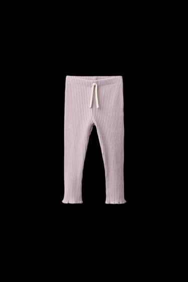 SOFT-TOUCH RIBBED LEGGINGS - Pink / Lilac by Zara - Image 0