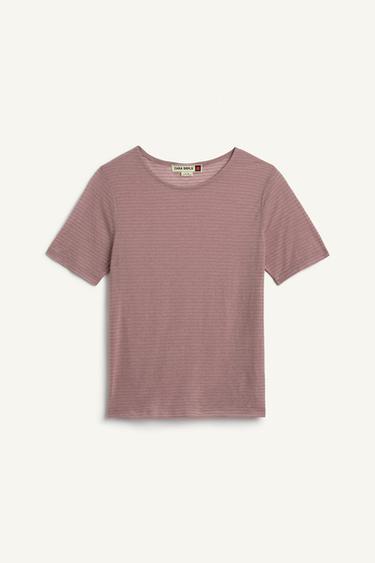 STRIPED T-SHIRT - Pink by Zara