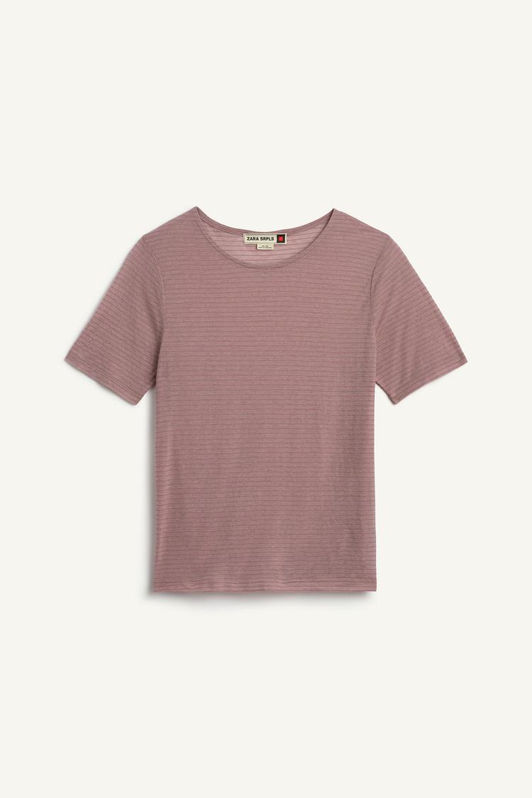 ZARA STRPD TSHRT