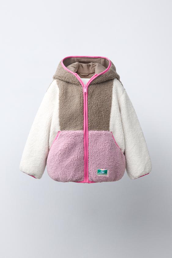 Camel Guide Block FLEECE COLOUR-BLOCK JACKET - camel | ZARA United Kingdom