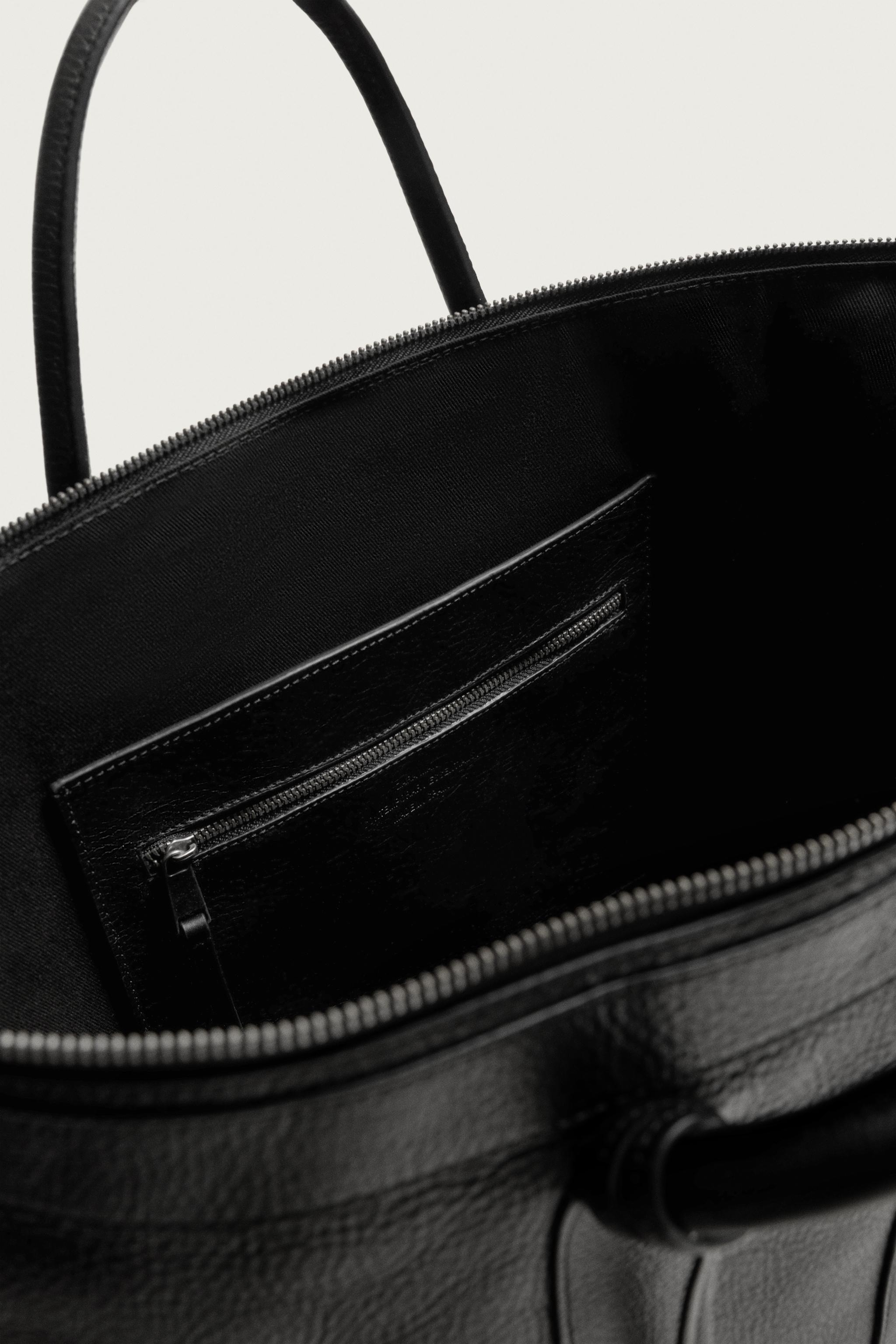 LEATHER SHOPPER BAG