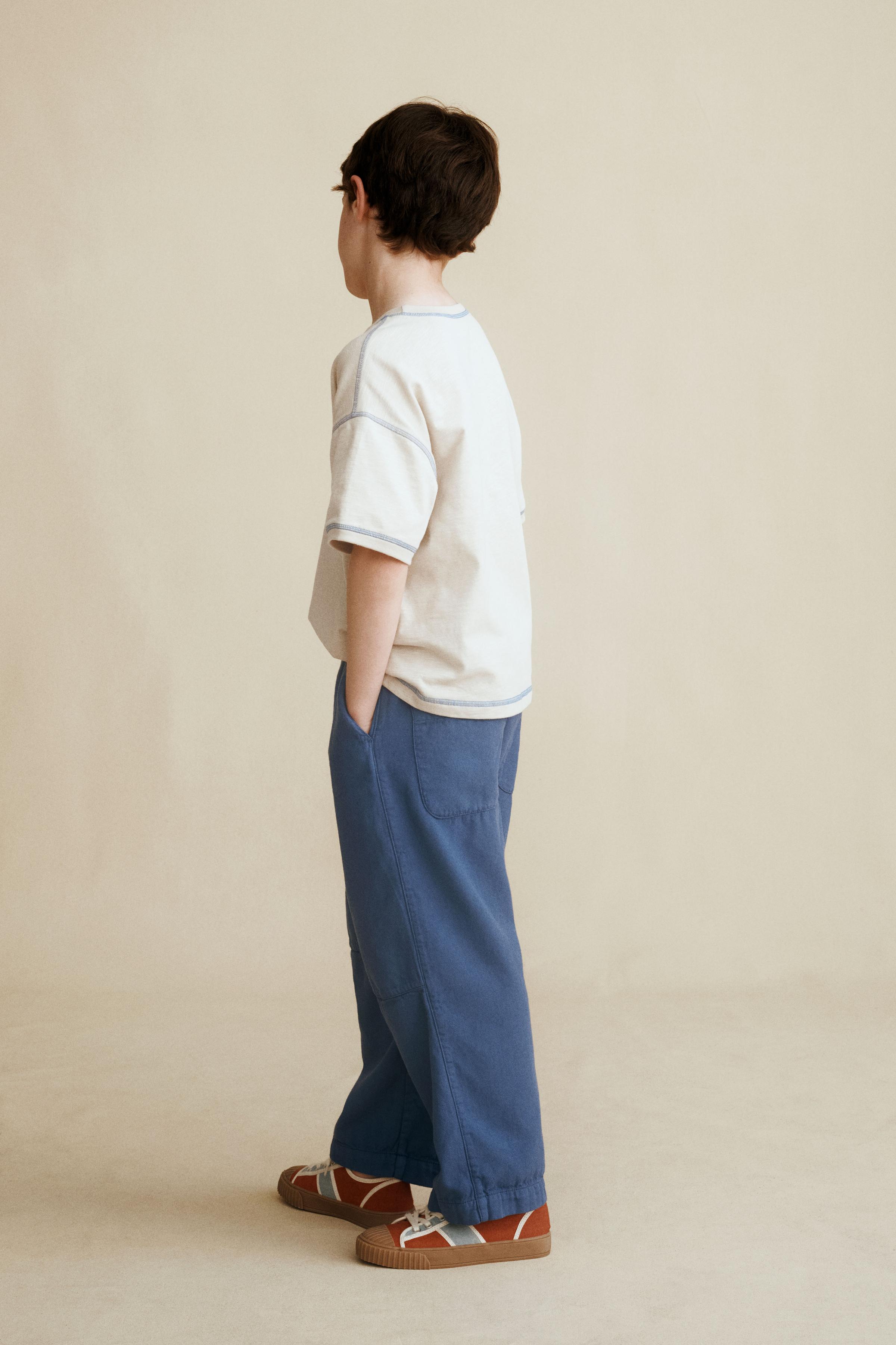 Детские брюки Zara STRAIGHT LEG PANTS CREATED BY CARAMEL LONDON X — фото 7