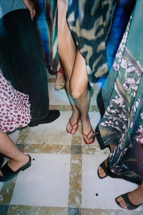 HAVAIANAS ® x ZARA SANDALS - Burgundy Red by Zara - Image 0
