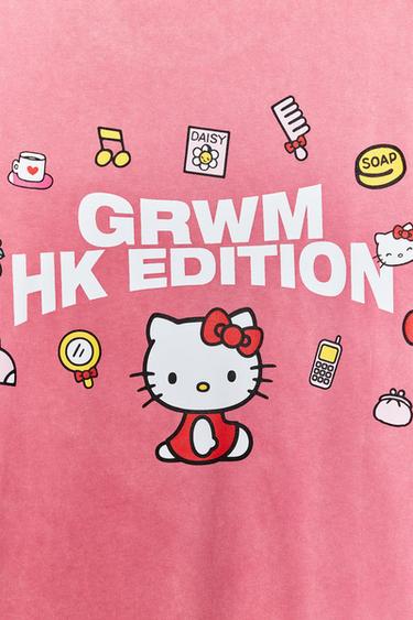 T-SHIRT EFFET DÉLAVÉ HELLO KITTY © 2025 SANRIO - Rose de Zara - Image 2