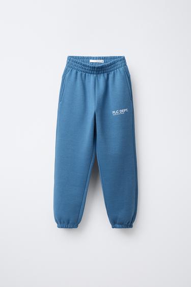 JOGGINGHOSE AUS FLEECE - Blau von Zara