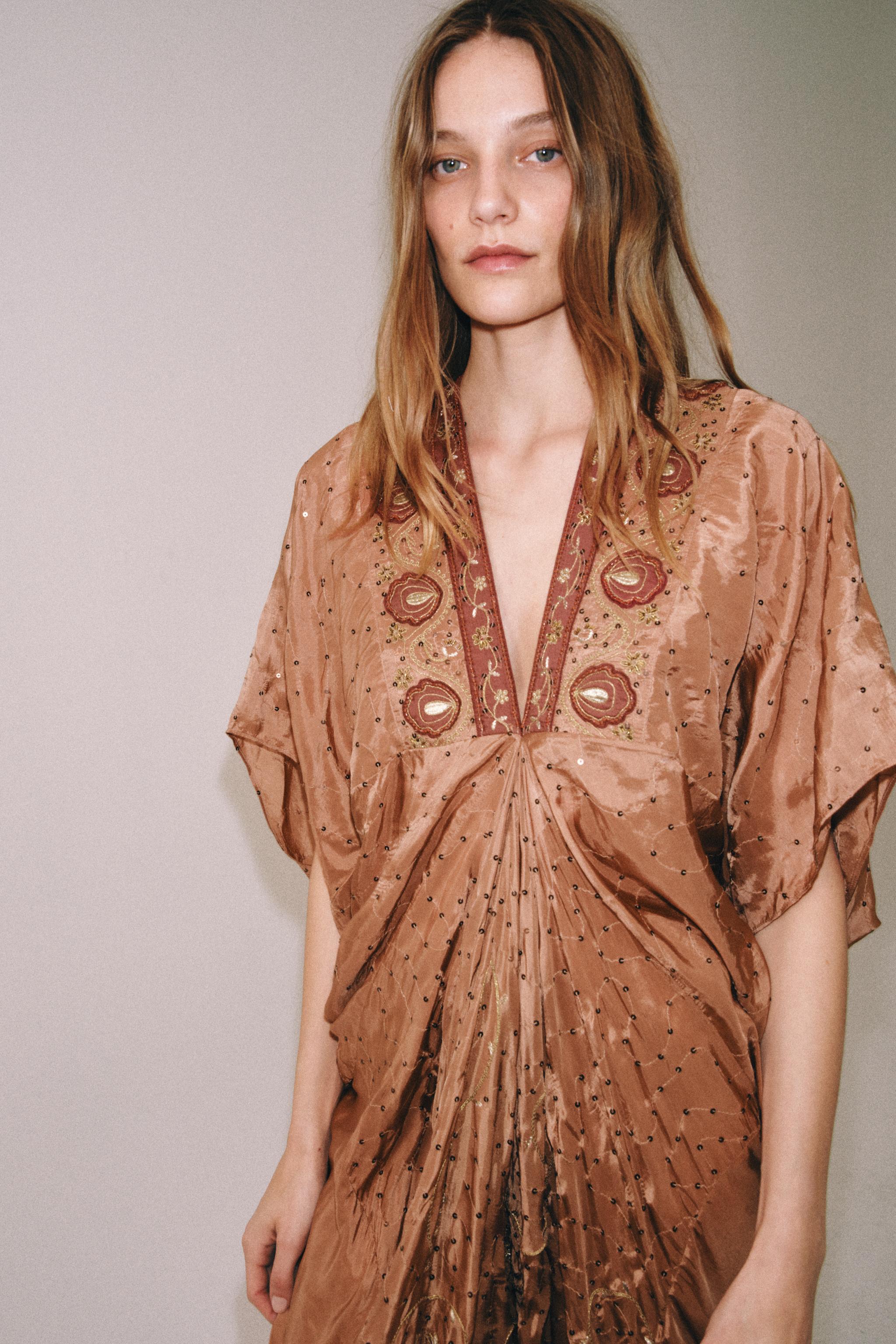 ZW COLLECTION LIMITED EDITION BEADED EMBROIDERED DRESS
