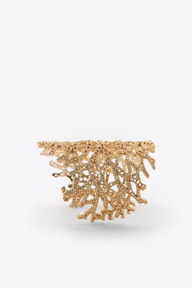 CORAL BANGLE BRACELET - Golden by Zara - Image 1