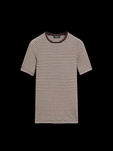 Zara Short sleeve striped shirt - Brown