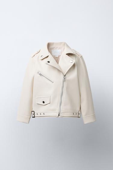 FAUX LEATHER JACKET - خَام الخاص بـ Zara