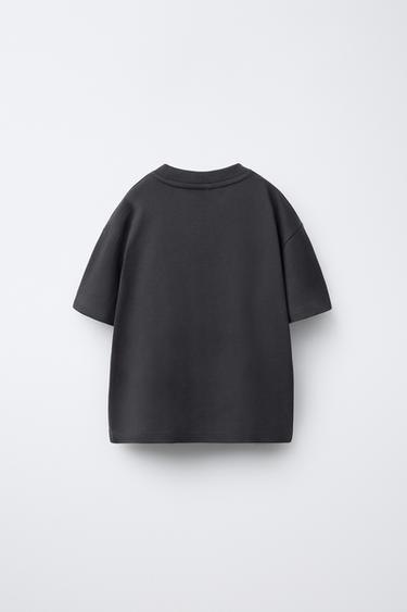 T-SHIRT IMPRIMÉ SURF - Gris anthracite de Zara - Image 1