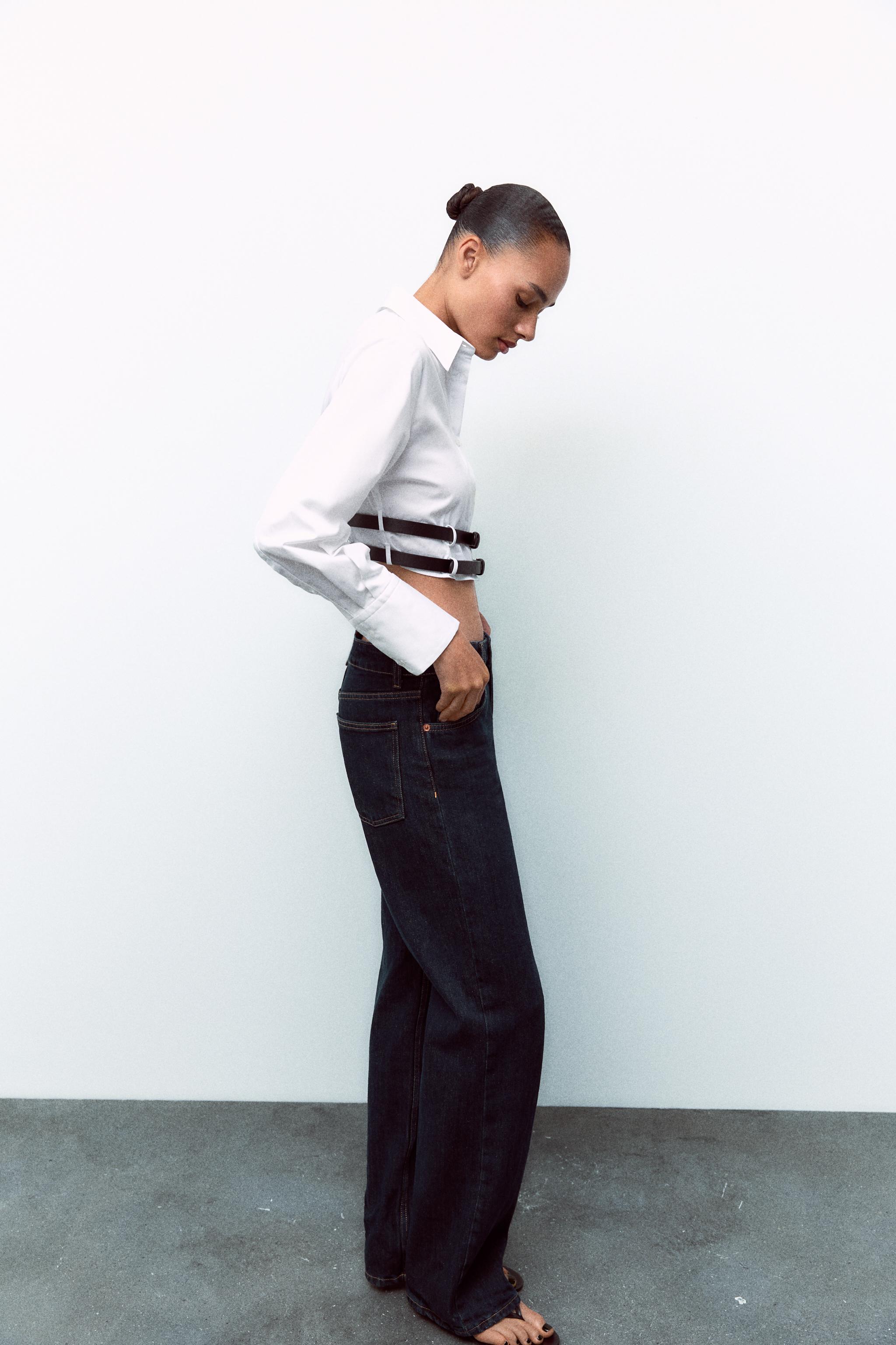 POPLIN SHIRT WITH DOUBLE BELT - White | ZARA United States POPLIN SHIRT WITH DOUBLE BELT - White | ZARA United States