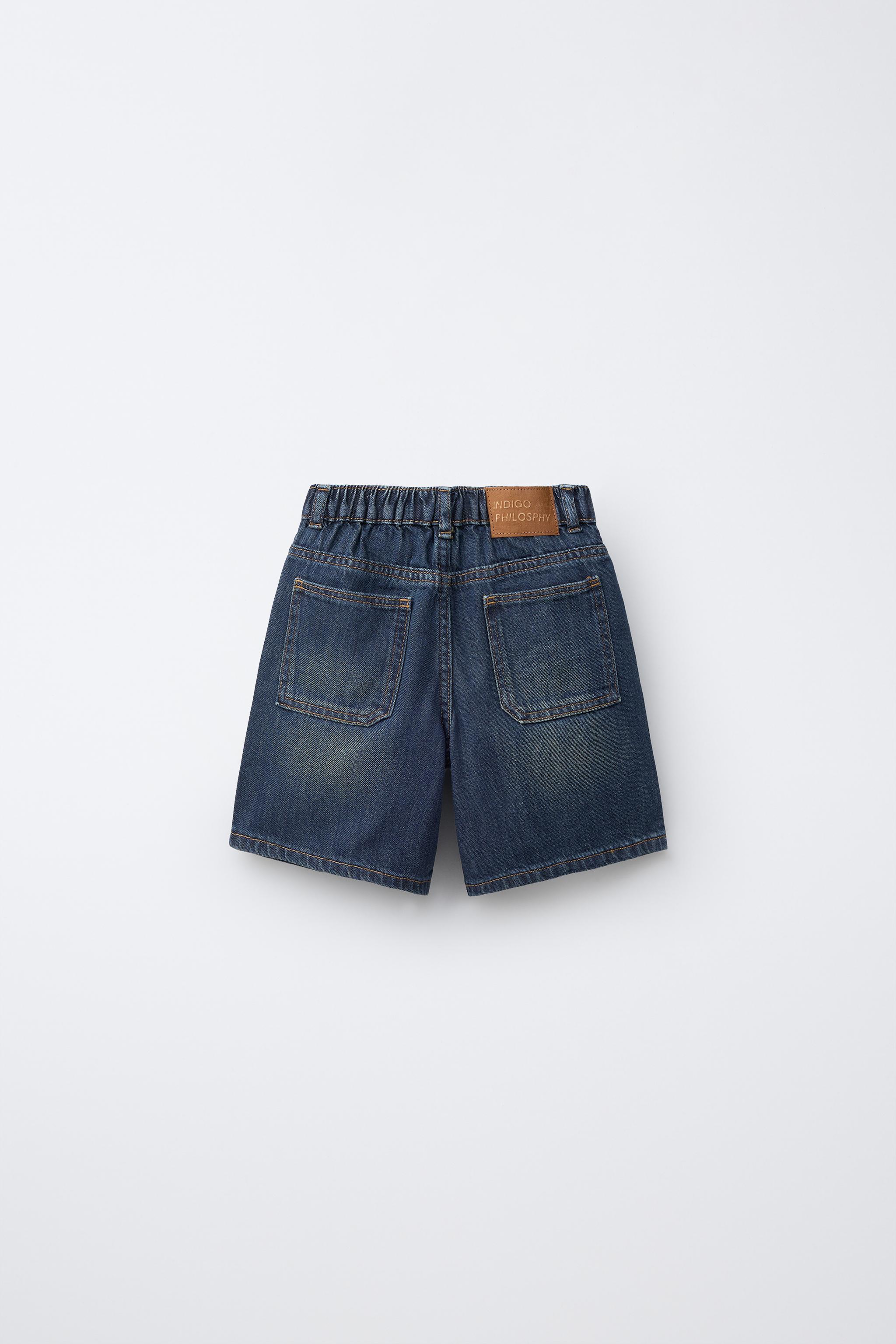 BERMUDA EN JEAN ACID WASH